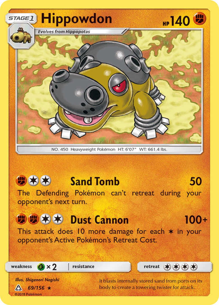 Hippowdon - 69/156 - - ULTRA PRISM - Pokemon - Rare | AA66-24