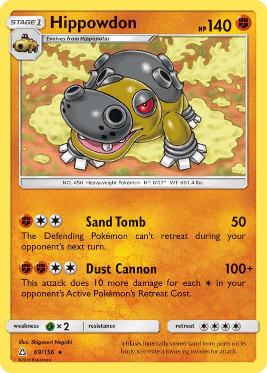 Hippowdon - 69/156 - - ULTRA PRISM - Pokemon - Rare | AA66-24