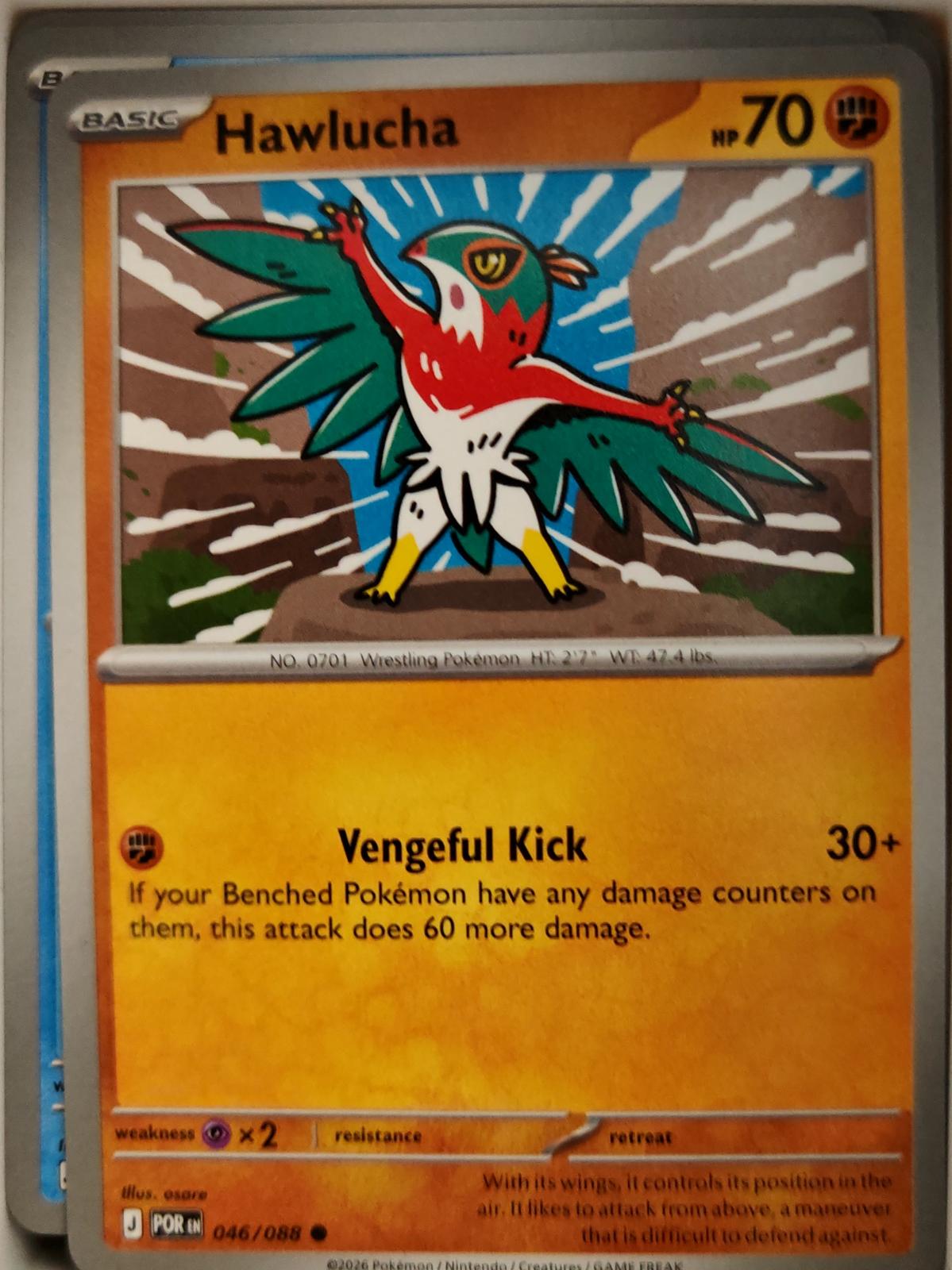 Hawlucha - 046/088 - - PERFECT ORDER - Pokemon - Common | AA08-54