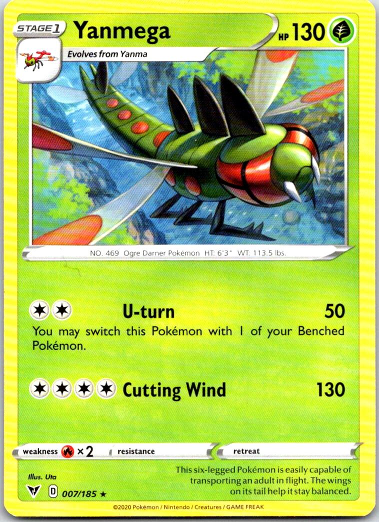 Yanmega - 007/185 - - VIVID VOLTAGE - Pokemon - Rare | AB09-1