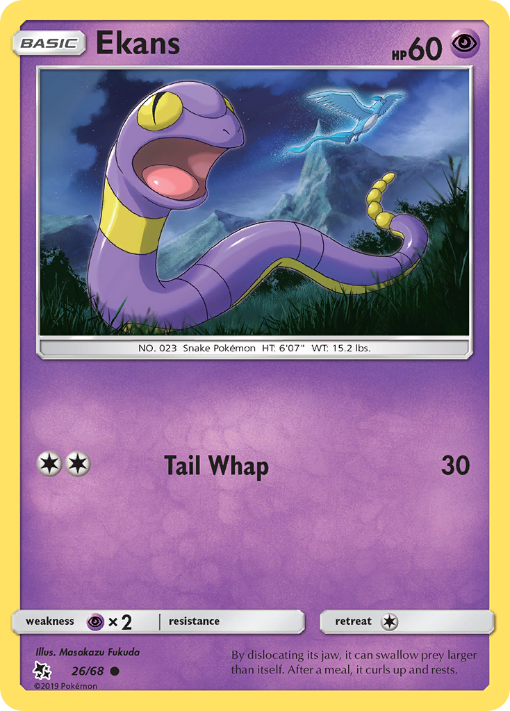 Ekans - 26/68 - - HIDDEN FATES - Pokemon - Common | AA69-31