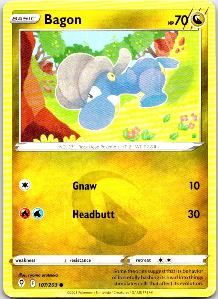 Bagon - 107/203 - - EVOLVING SKIES - Pokemon - Common | AB29-29