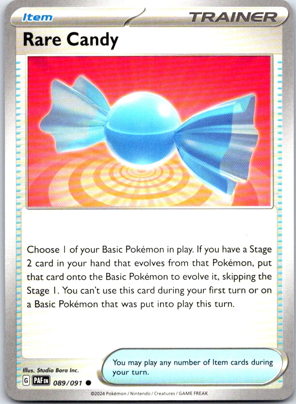 Rare Candy - 089/091 - - PALDEAN FATES - Pokemon - Common | AC20-39