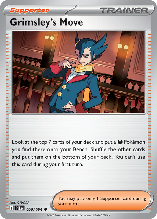 Grimsley's Move - 090/094 - Reverse Holo - PHANTASMAL FLAMES - Pokemon - | AA29-8