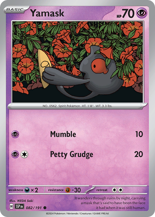 Yamask - 082/191 - - SURGING SPARKS - Pokemon - Common | AA46-45