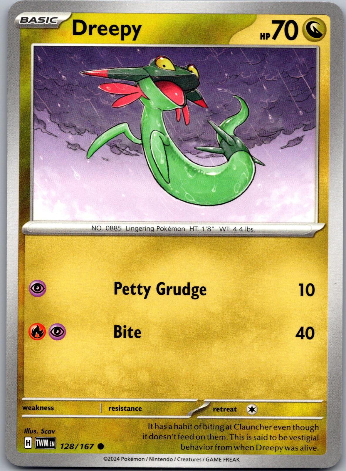 Dreepy - 128/167 - - TWILIGHT MASQUERADE - Pokemon - Common | AA87-21