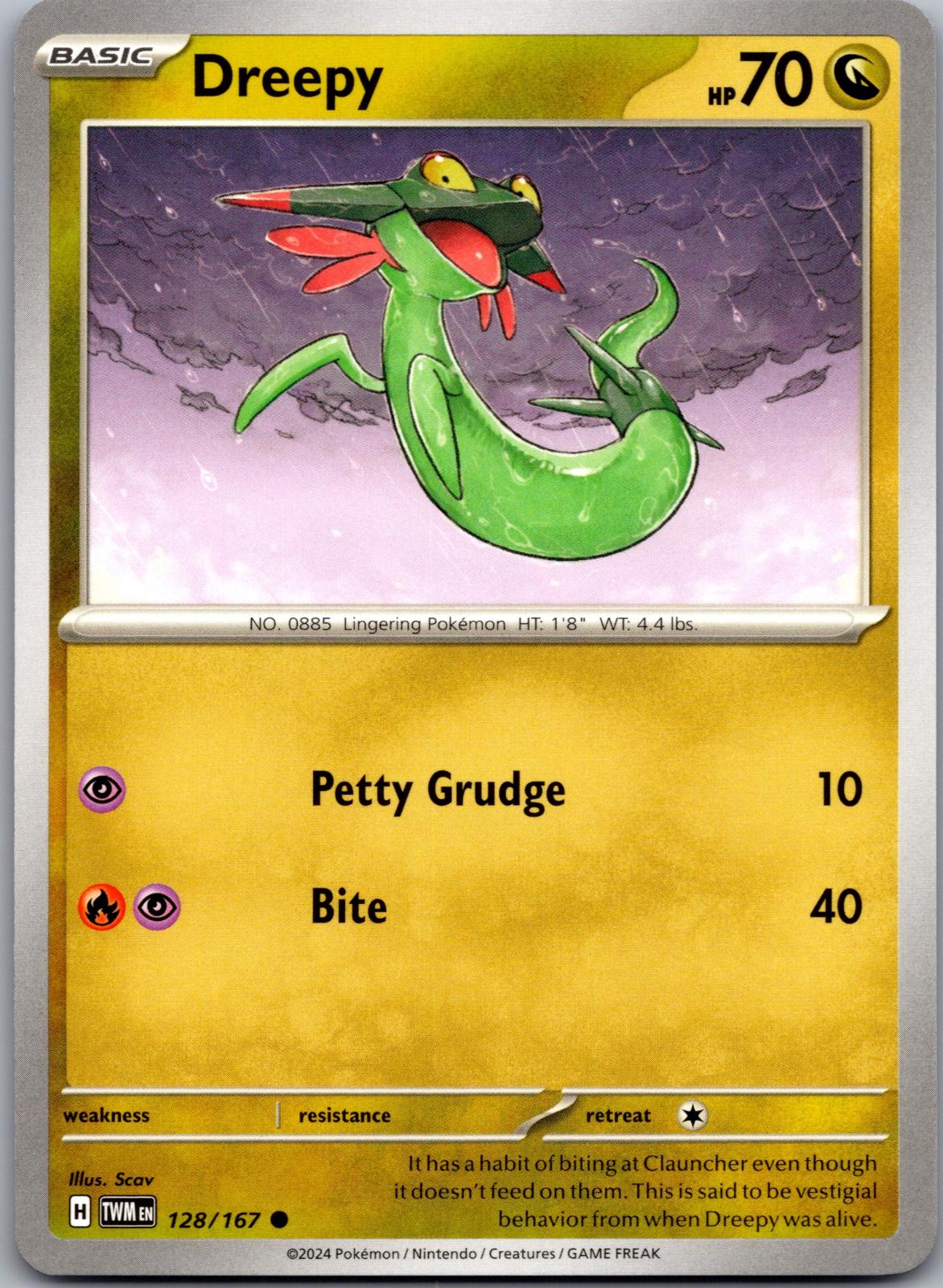 Dreepy - 128/167 - - TWILIGHT MASQUERADE - Pokemon - Common | AA86-43