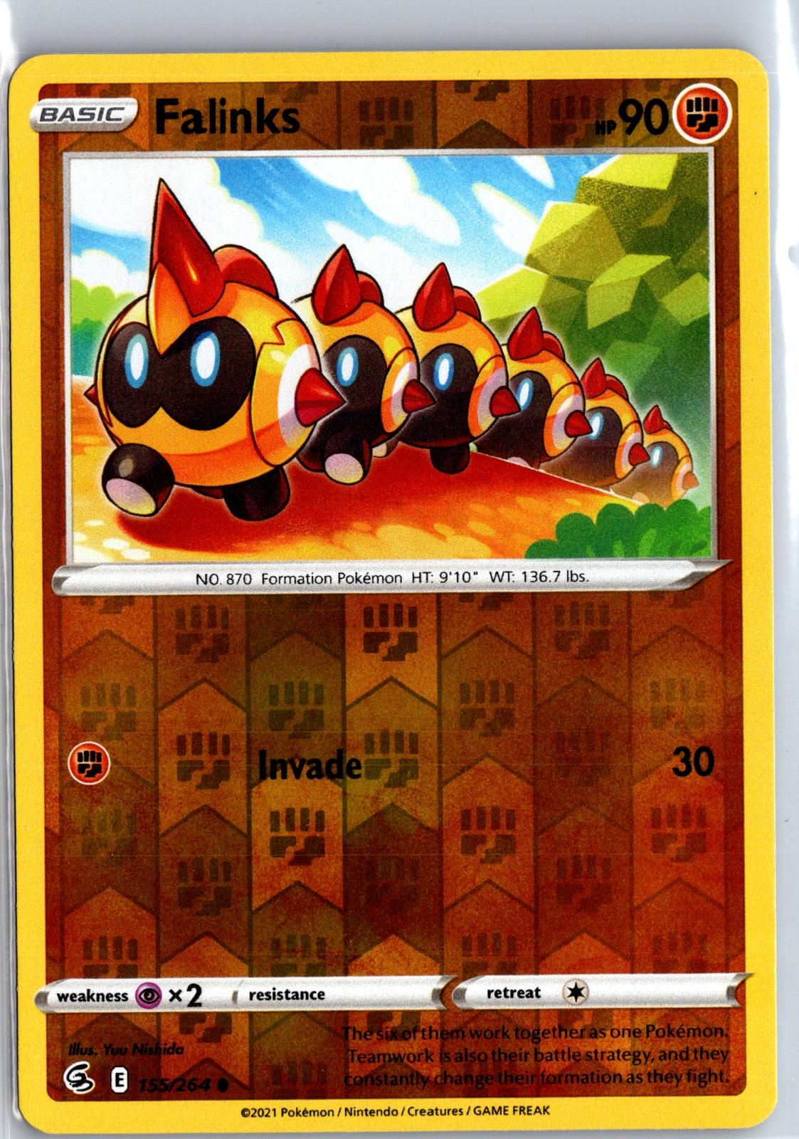 Falinks - 155/264 - Reverse Holo - FUSION STRIKE - Pokemon - Common | AA129-3