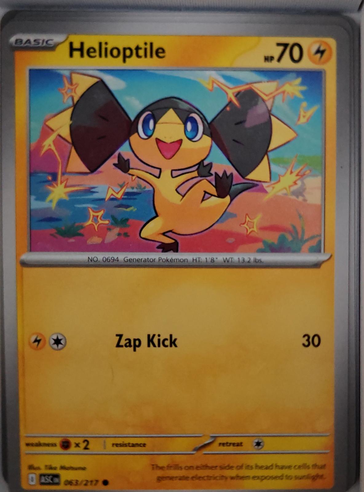 Helioptile - 063/217 - - ASCENDED HEROES - Pokemon - Common | AA45-6