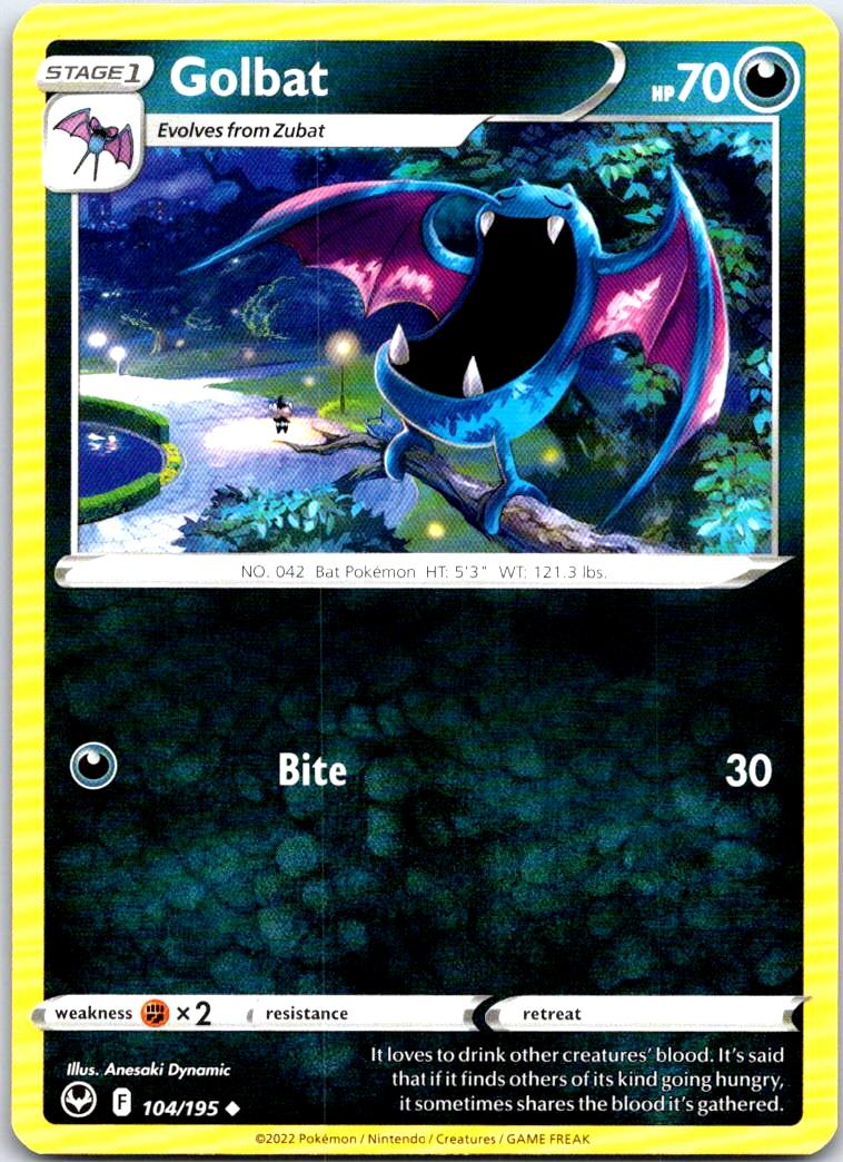 Golbat - 104/195 - - SILVER TEMPEST - Pokemon - Uncommon | AB52-12