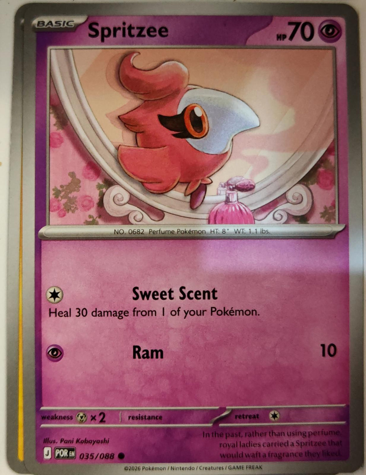 Spritzee - 035/088 - - PERFECT ORDER - Pokemon - Common | AA05-2