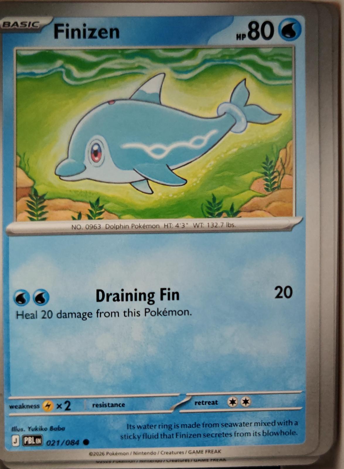 Finizen - 021/084 - - PITCH BLACK - Pokemon - Common | AA16-38