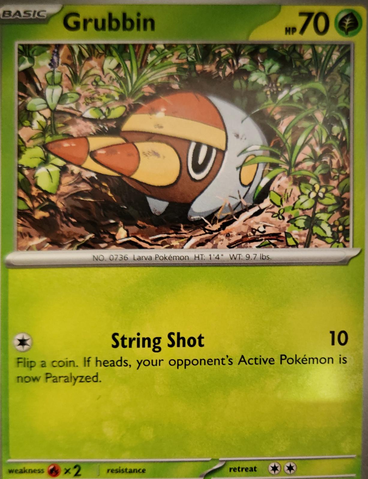 Grubbin - 002/084 - - PITCH BLACK - Pokemon - Common | AA16-78