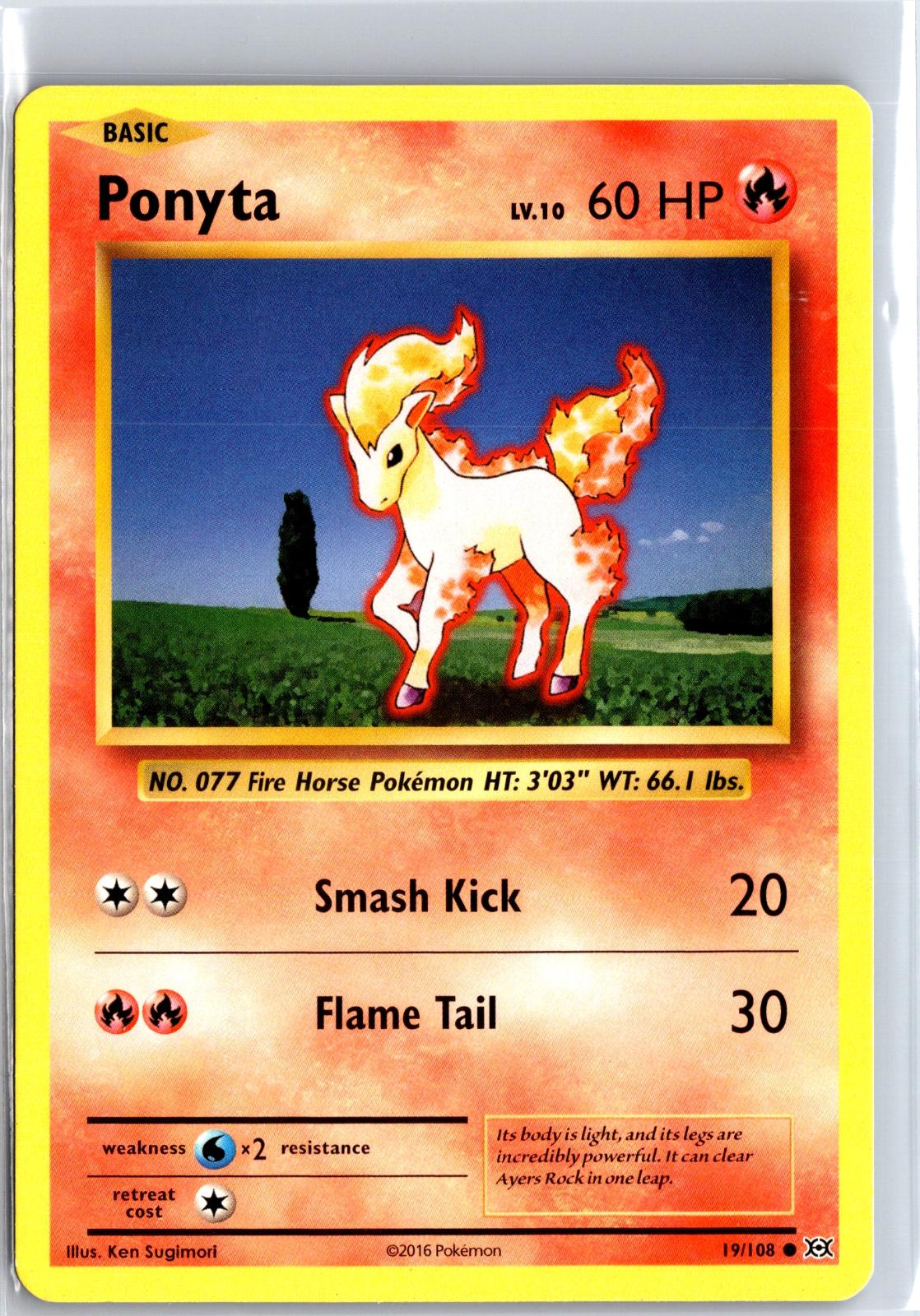 Ponyta - 19/108 - - EVOLUTIONS - Pokemon - Common | AA129-60