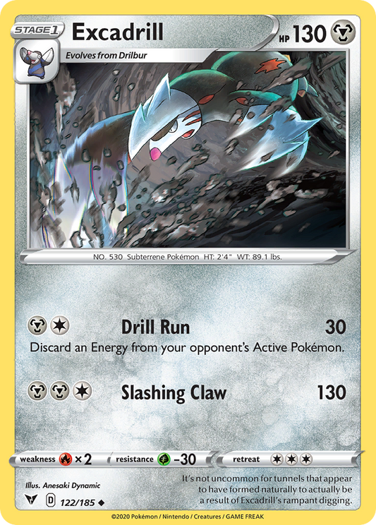 Excadrill - 122/185 - - VIVID VOLTAGE - Pokemon - Uncommon | AA67-22