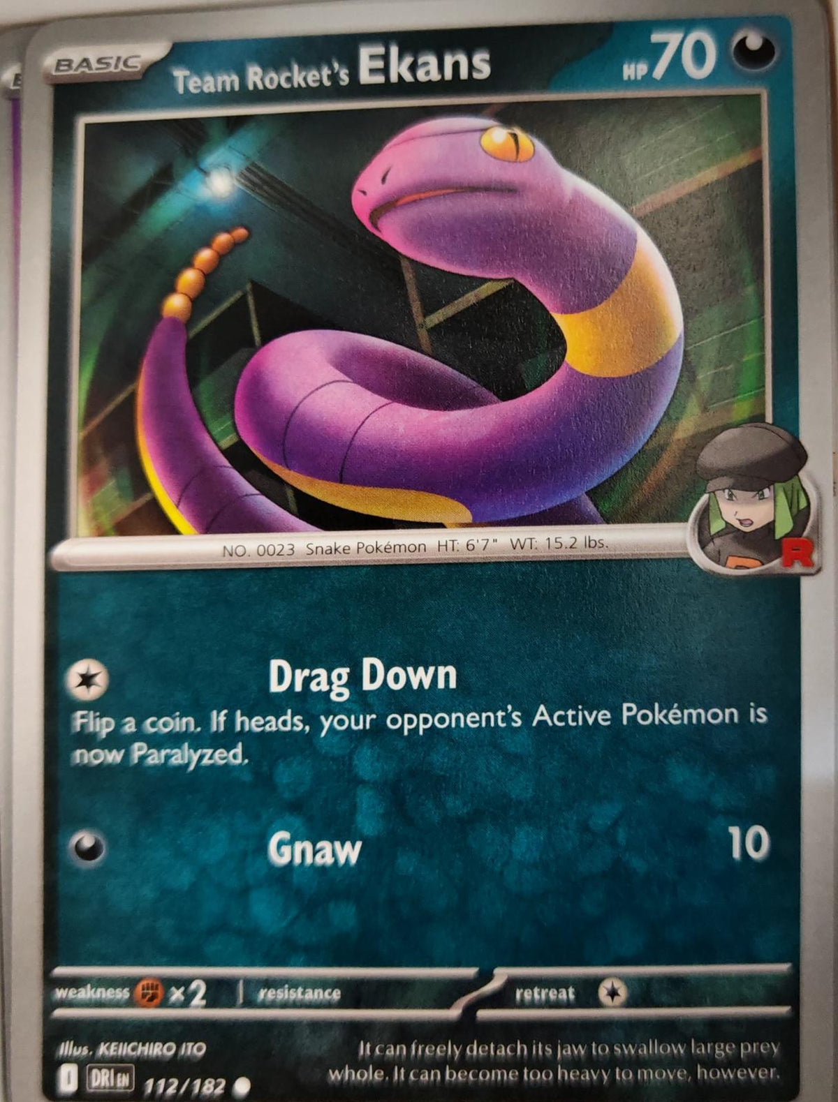 Team Rocket's Ekans - 112/182 - - DESTINED RIVALS - Pokemon - Common | AA10-43