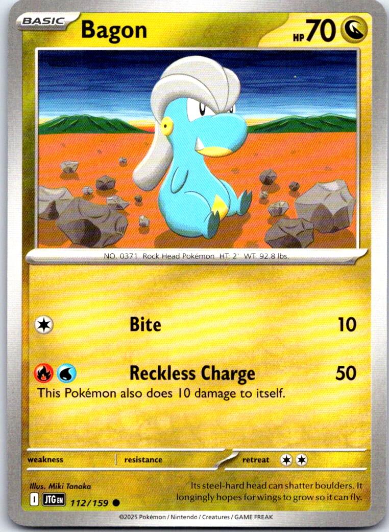 Bagon - 112/159 - - JOURNEY TOGETHER - Pokemon - Common | AB21-6
