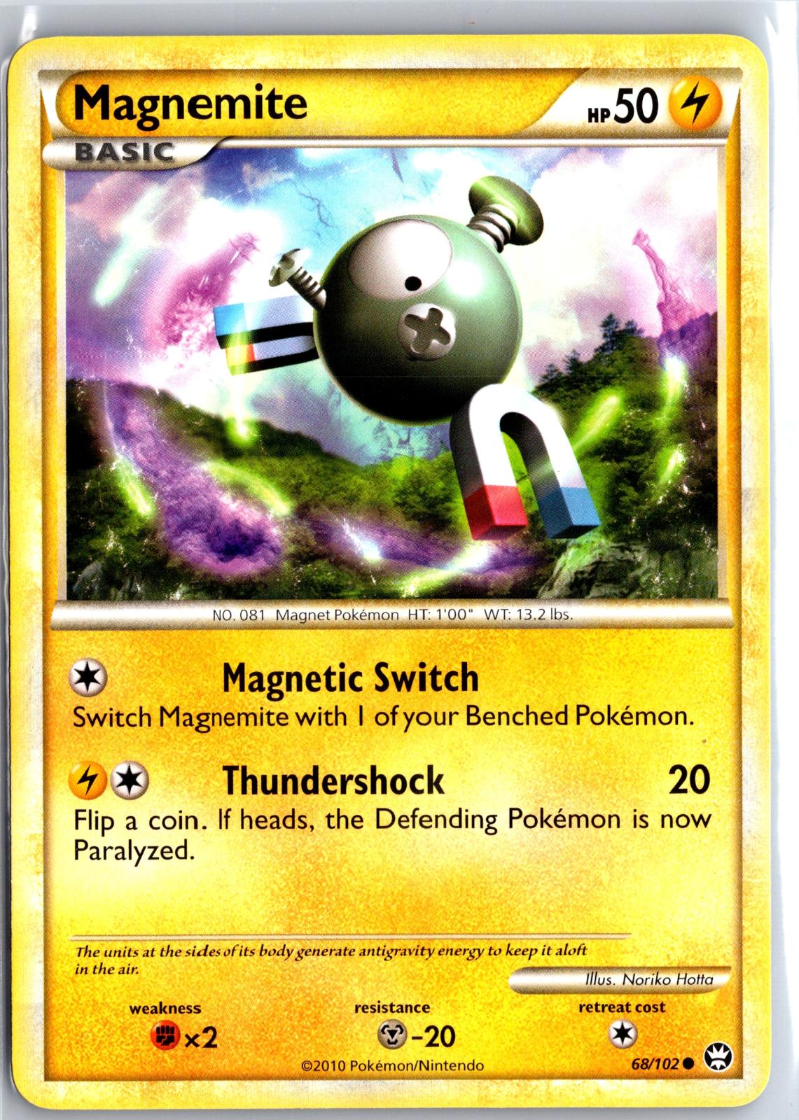 Magnemite - 68/102 - - HGSS TRIUMPHANT - Pokemon - Common | AB05-31
