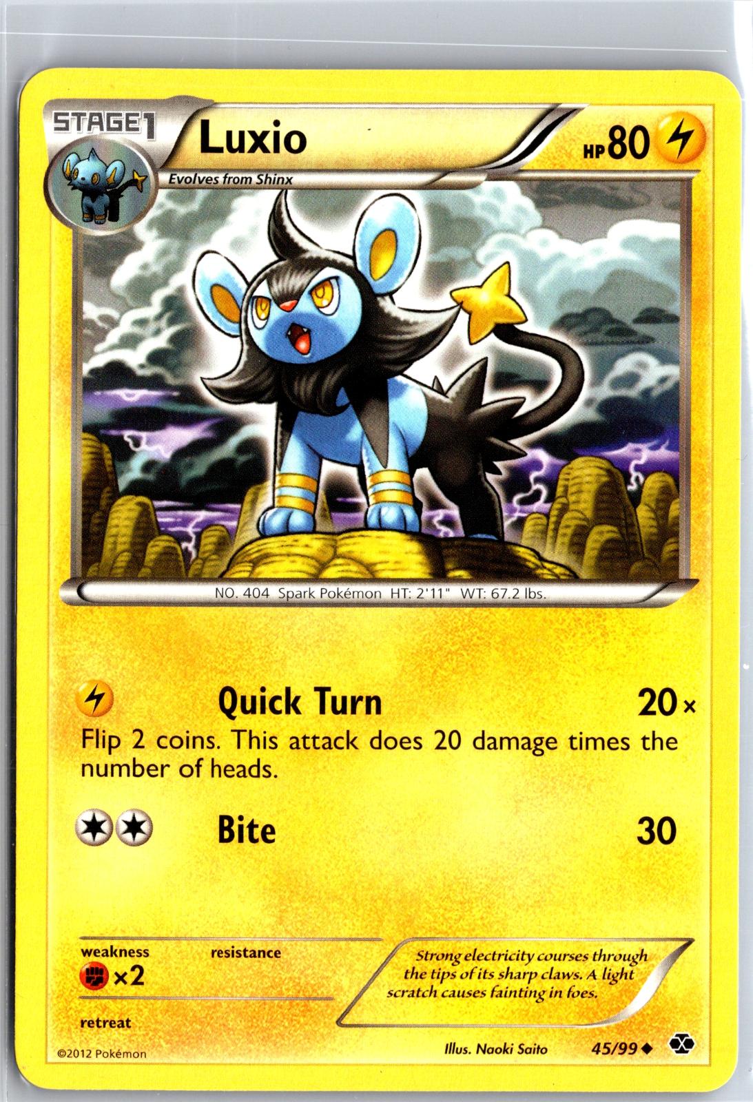 Luxio - 45/99 - - NEXT DESTINIES - Pokemon - Uncommon | AA129-64