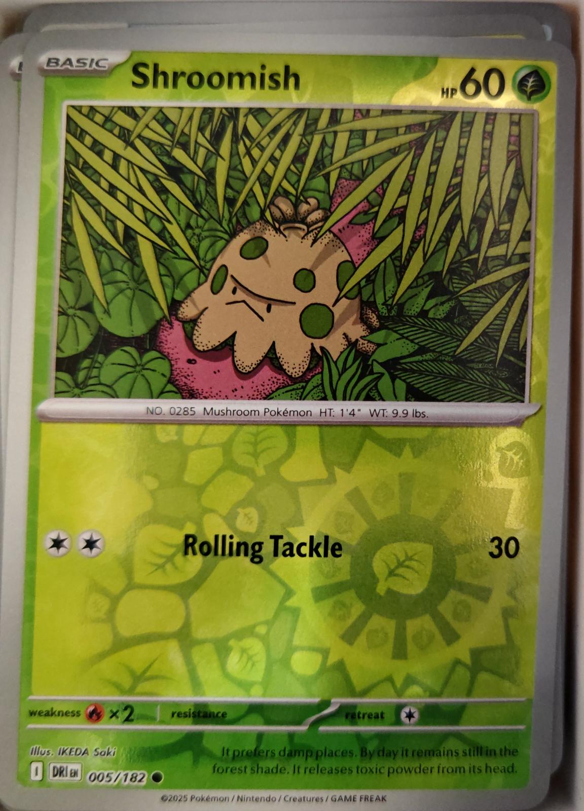Shroomish - 005/182 - Reverse Holo - DESTINED RIVALS - Pokemon - | AA19-100