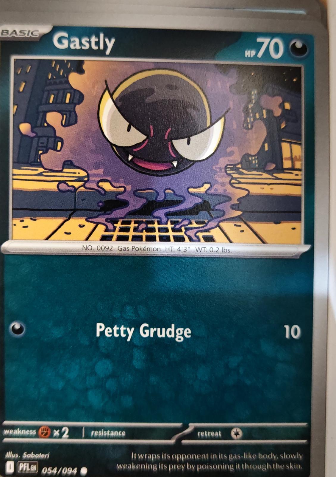Gastly - 054/094 - - PHANTASMAL FLAMES - Pokemon - Common | AA05-20