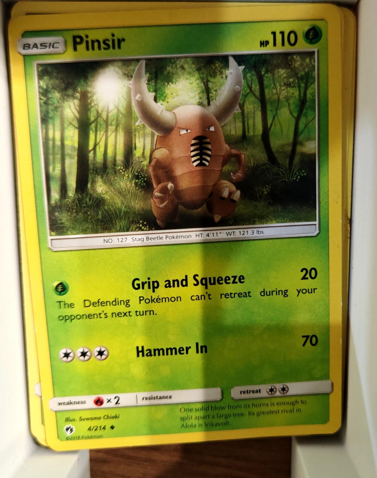 Pinsir - 4/214 - - LOST THUNDER - Pokemon - Uncommon | AA66-30