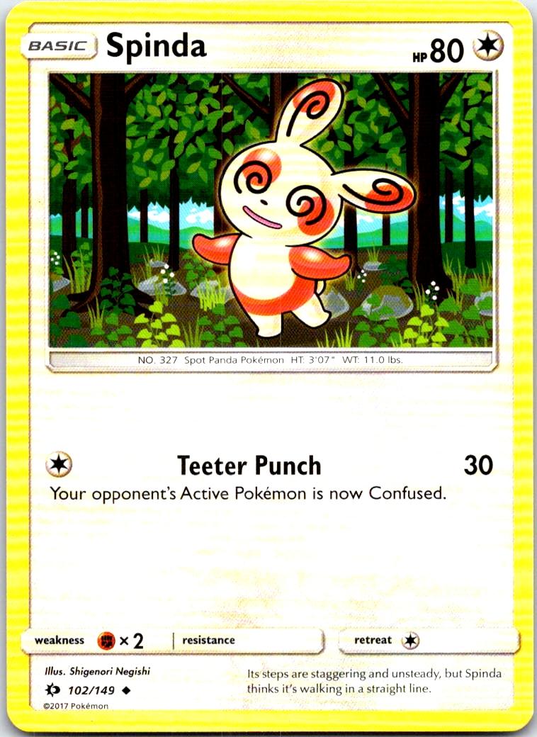 Spinda - 102/149 - - SM BASE SET - Pokemon - Uncommon | AB65-13