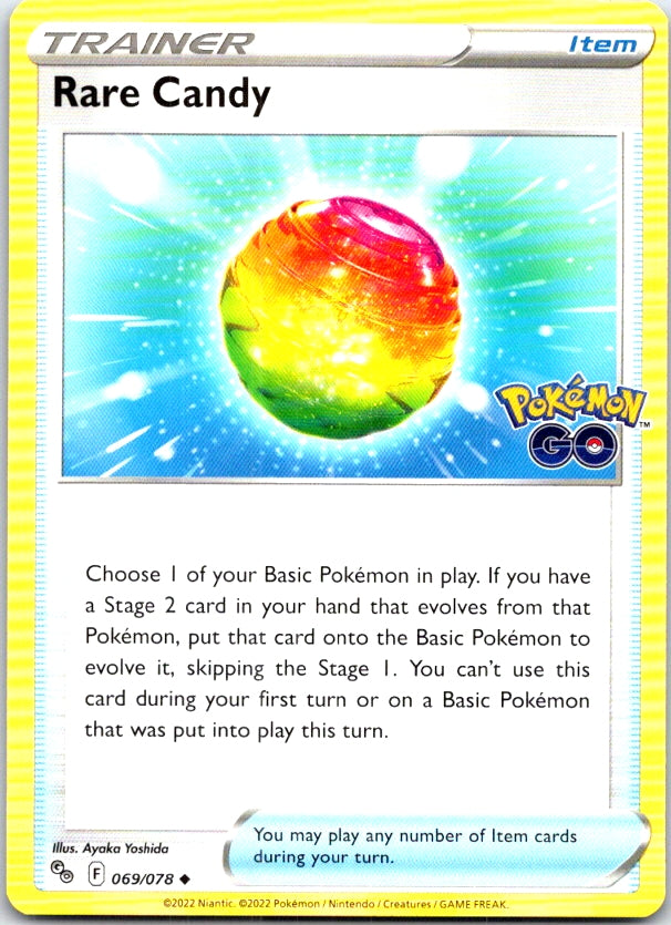 Rare Candy - 069/078 - - POKEMON GO - Pokemon - Uncommon | AC24-51