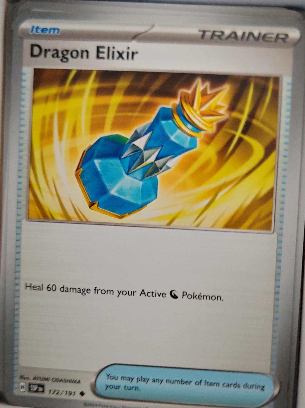 Dragon Elixir - 172/191 - - SURGING SPARKS - Pokemon - Uncommon | AA41-63