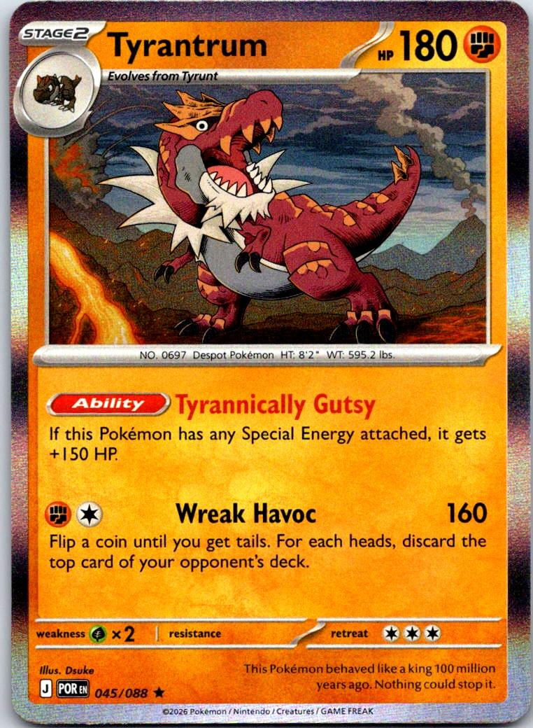 Tyrantrum - 045/088 - Holo - PERFECT ORDER - Pokemon - Rare | AB07-22