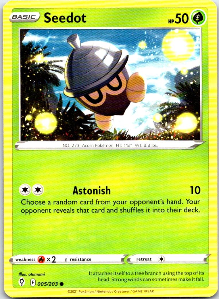 Seedot - 005/203 - - EVOLVING SKIES - Pokemon - Common | AB29-42