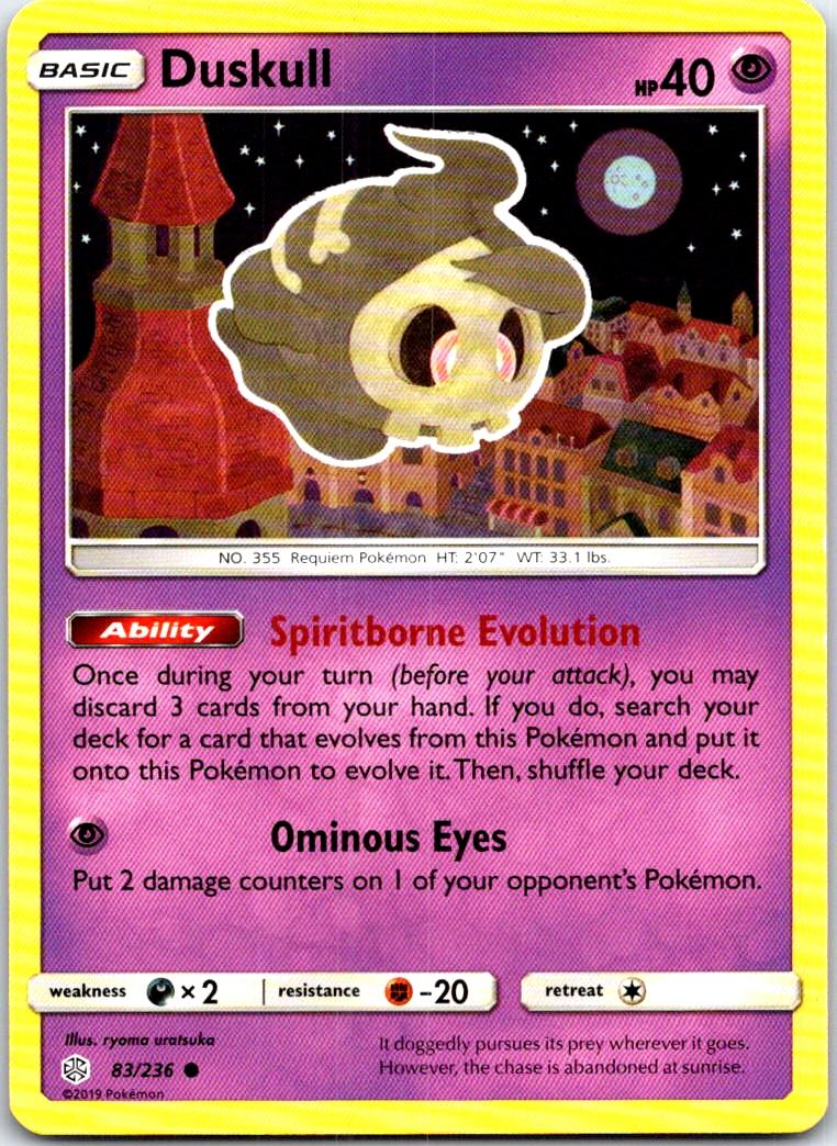 Duskull - 83/236 - - COSMIC ECLIPSE - Pokemon - Common | AB65-47