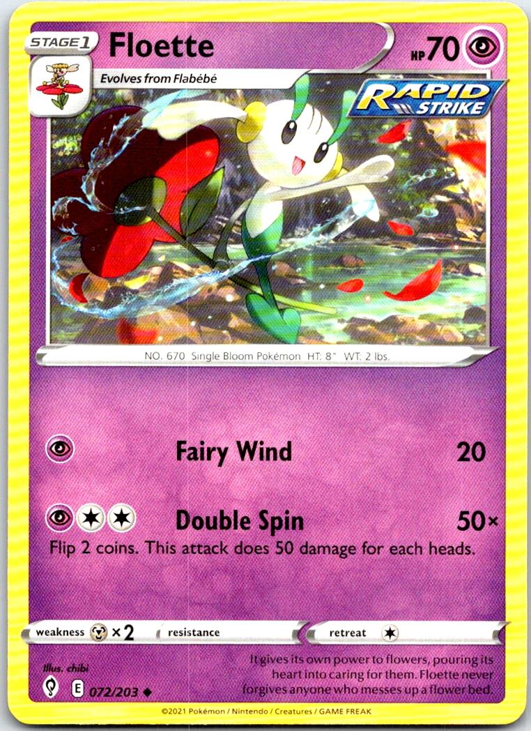Floette - 072/203 - - EVOLVING SKIES - Pokemon - Uncommon | AB36-42