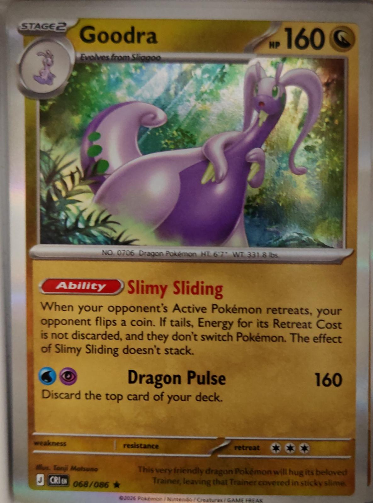 Goodra - 068/086 - Holo - CHAOS RISING - Pokemon - Rare | AA24-9