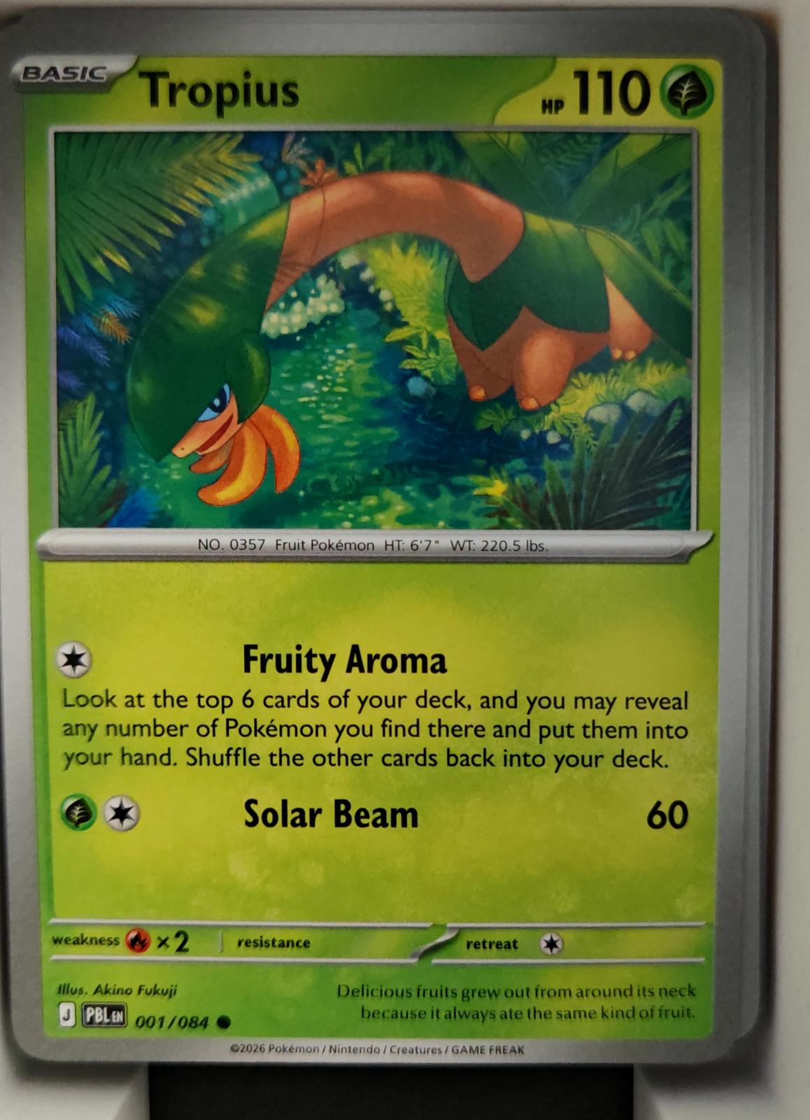 Tropius - 001/084 - - PITCH BLACK - Pokemon - Common | AA17-37