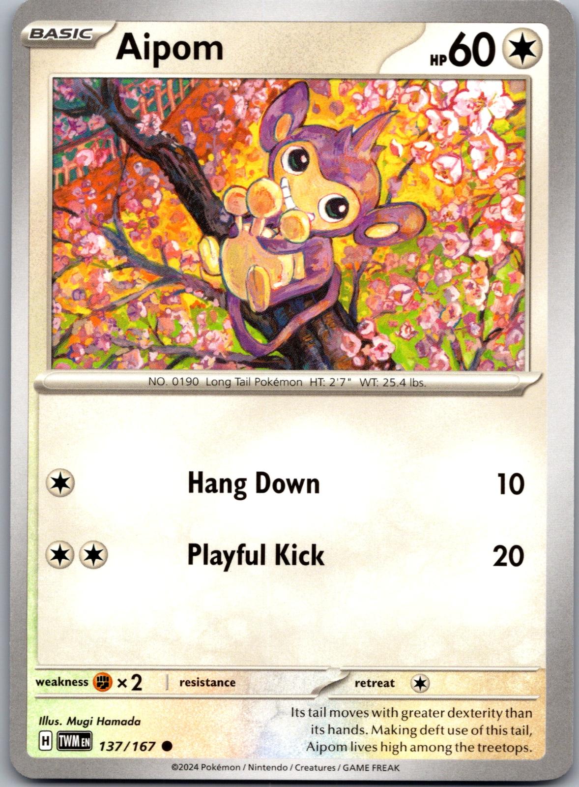 Aipom - 137/167 - - TWILIGHT MASQUERADE - Pokemon - Common | AA87-32