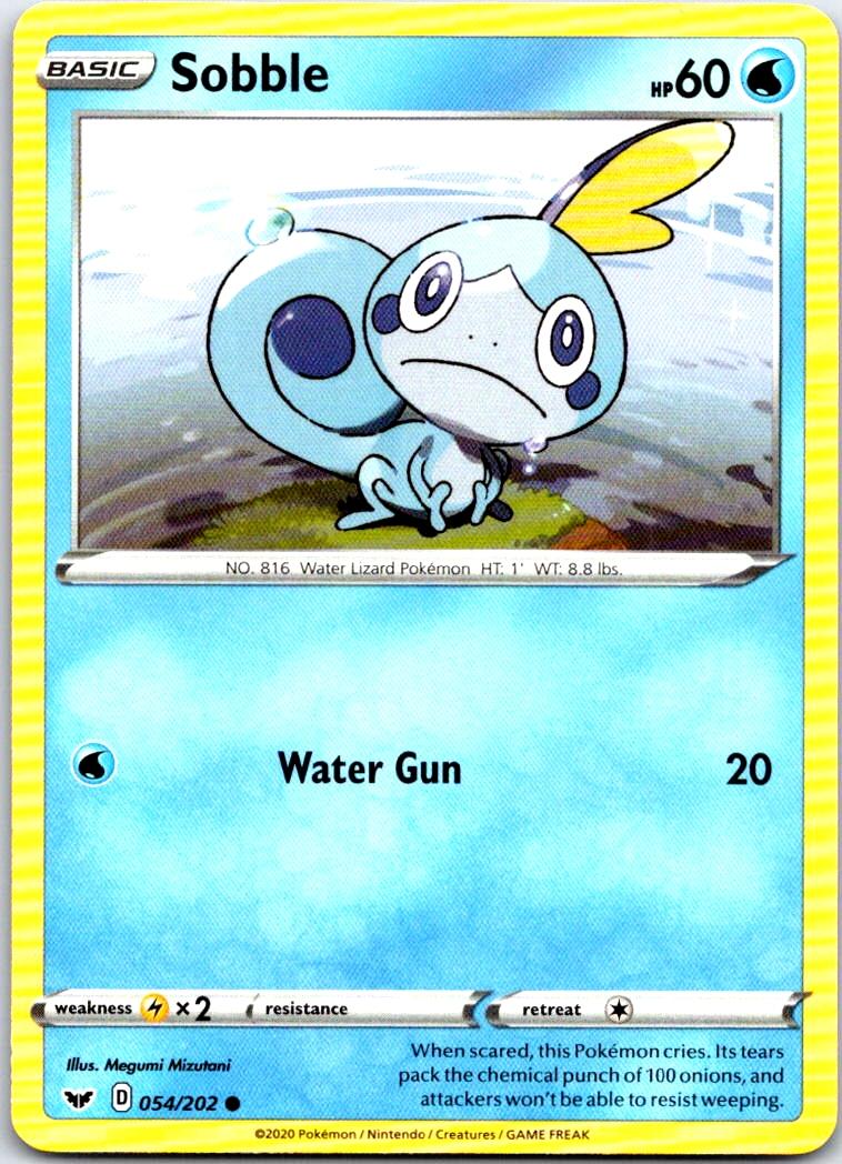 Sobble - 054/202 - - SWORD & SHIELD - Pokemon - Common | AB74-22