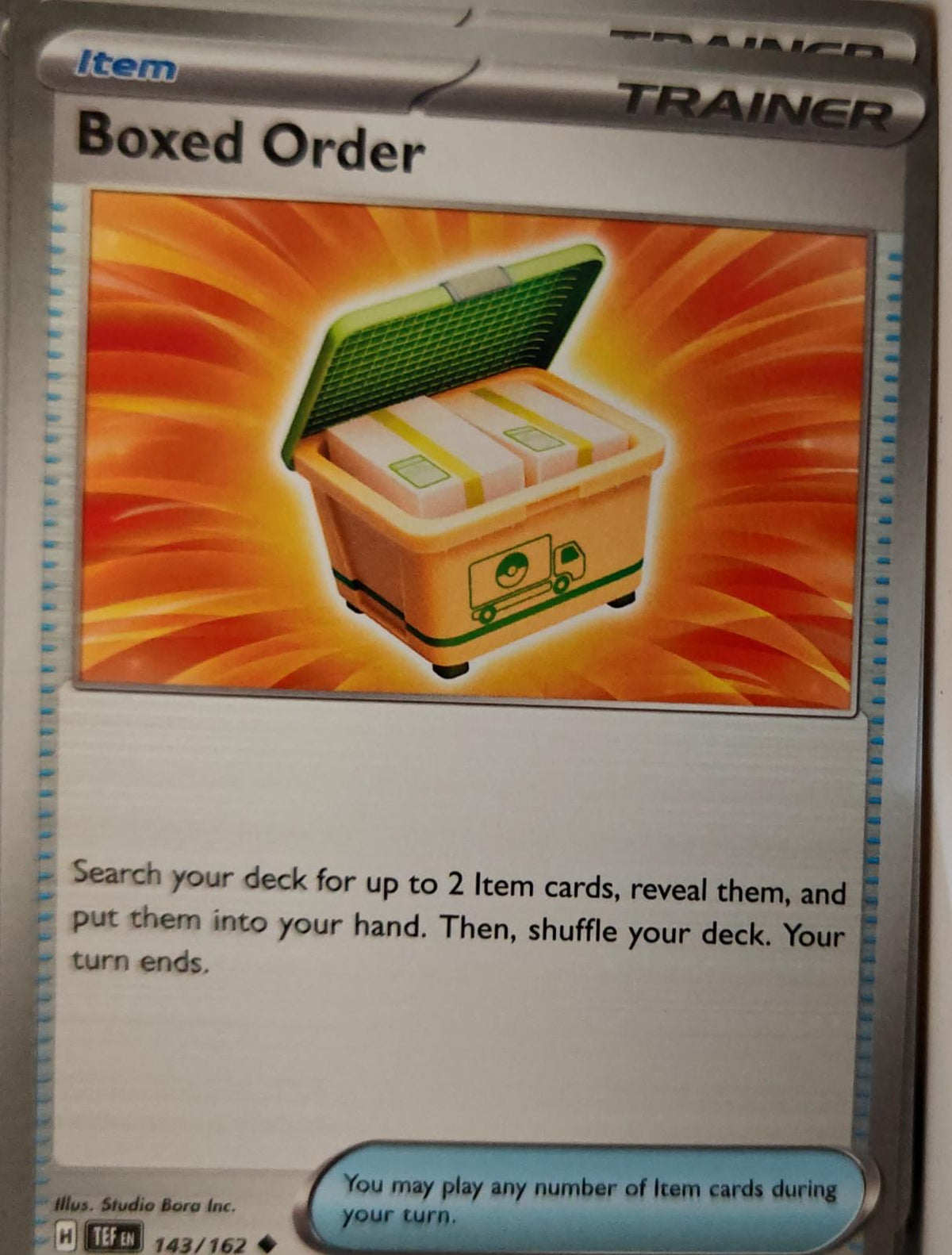 Boxed Order - 143/162 - - TEMPORAL FORCES - Pokemon - Uncommon | AA23-24
