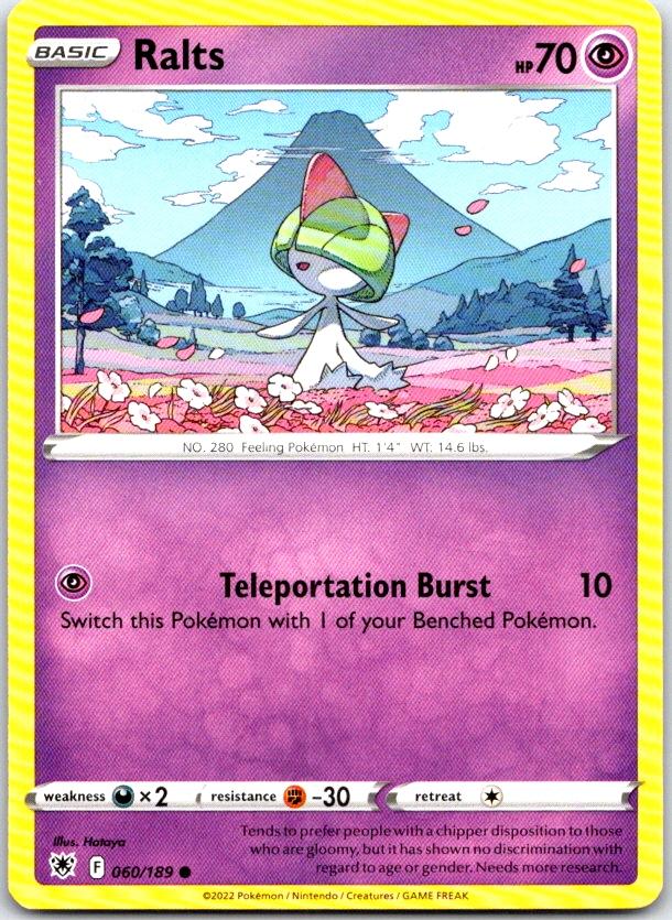 Ralts - 060/189 - - ASTRAL RADIANCE - Pokemon - Common | AC07-46