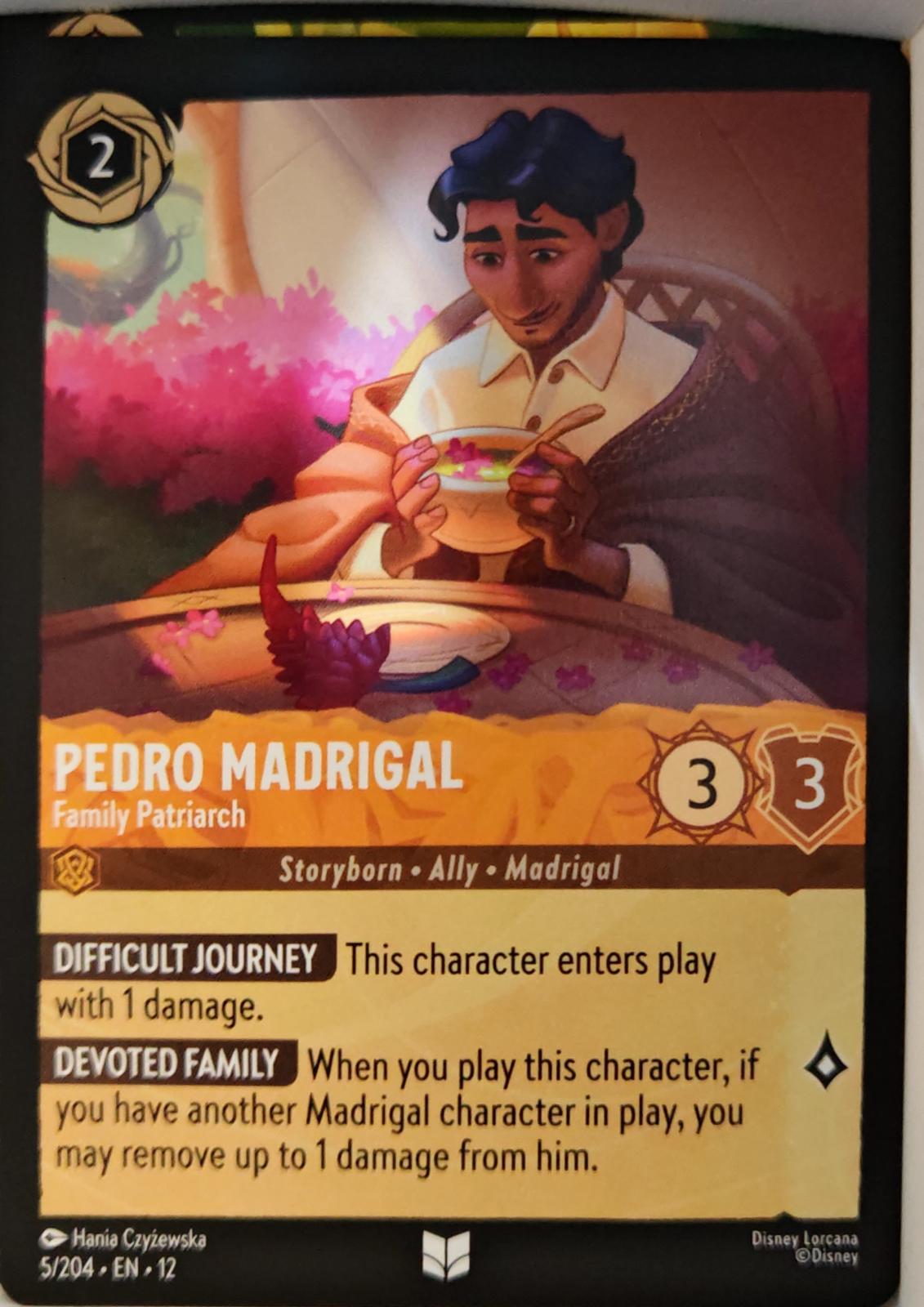 Pedro Madrigal - Family Patriarch - 5/204 - - WILDS UNKNOWN - Lorcana - | LAA02-5