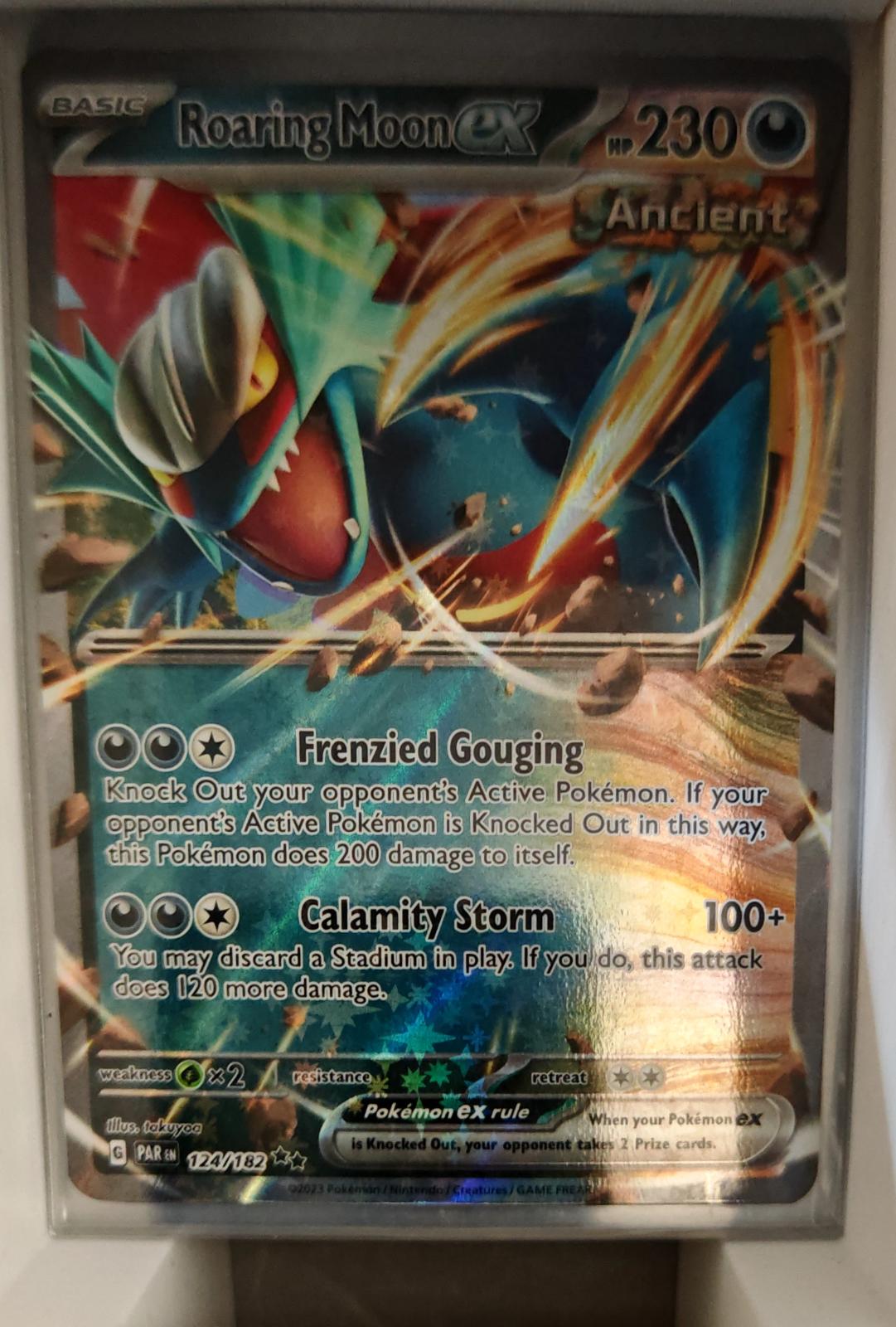 Roaring Moon ex - 124/182 - Holo - PARADOX RIFT - Pokemon - | AA37-12