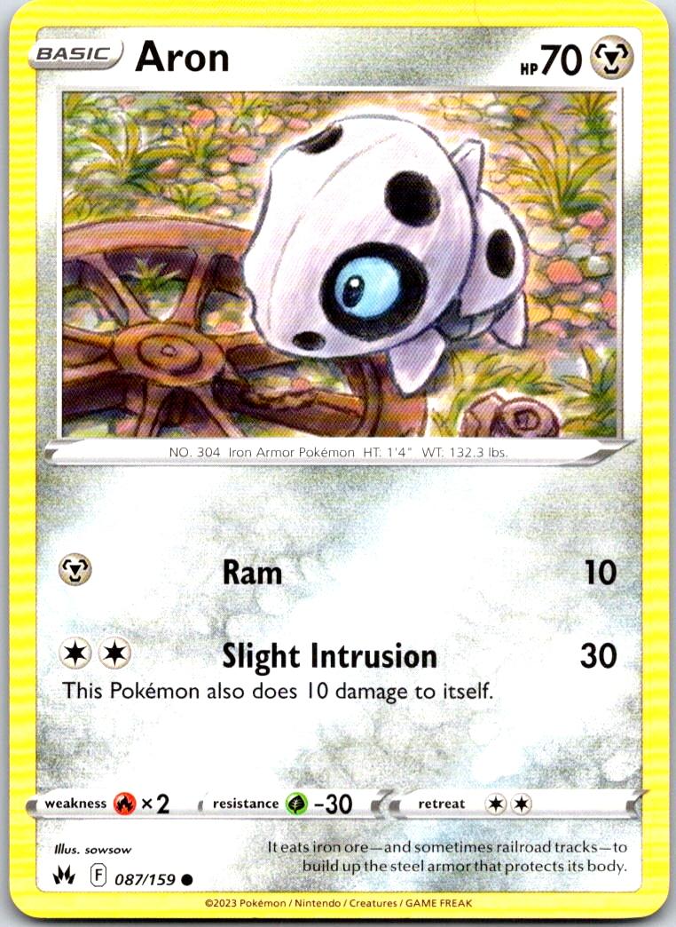 Aron - 087/159 - - CROWN ZENITH - Pokemon - Common | AB09-44