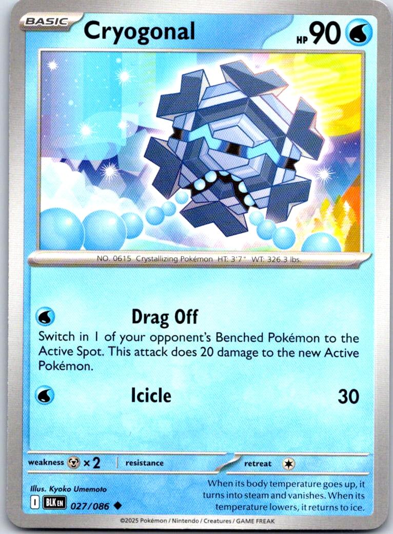 Cryogonal - 027/086 - - BLACK BOLT - Pokemon - Uncommon | AA106-5