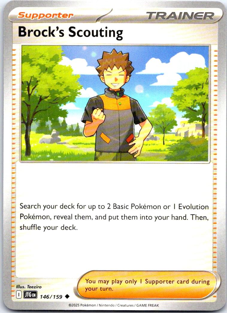 Brock's Scouting - 146/159 - - JOURNEY TOGETHER - Pokemon - Uncommon | AB16-18