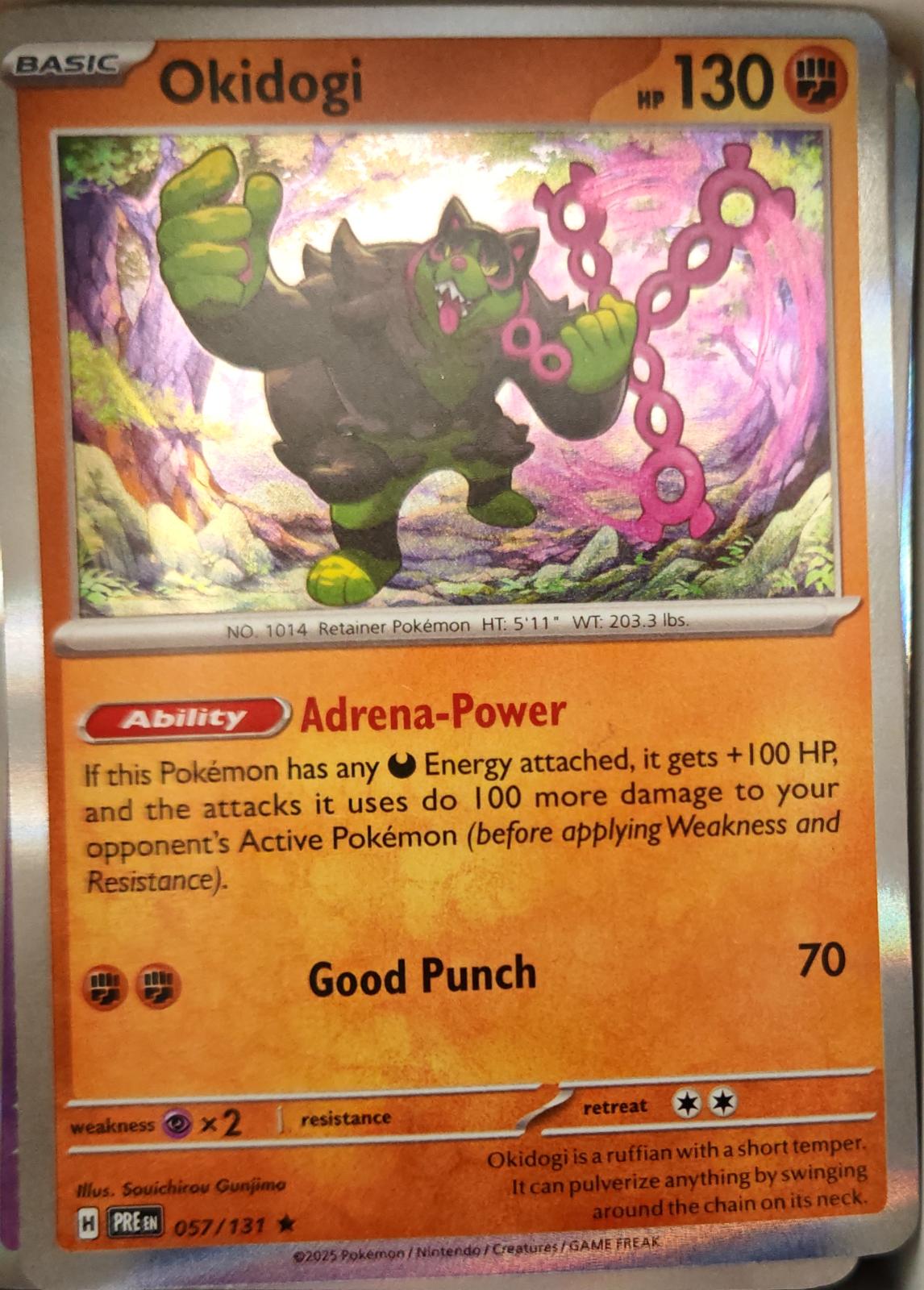 Okidogi - 057/131 - Holo - PRISMATIC EVOLUTIONS - Pokemon - Rare | AA13-70