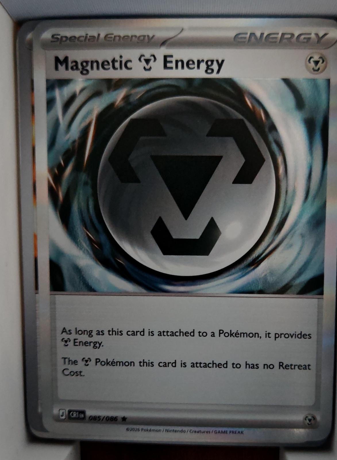 Magnetic M Energy - 085/086 - Reverse Holo - CHAOS RISING - Pokemon - | AA59-25