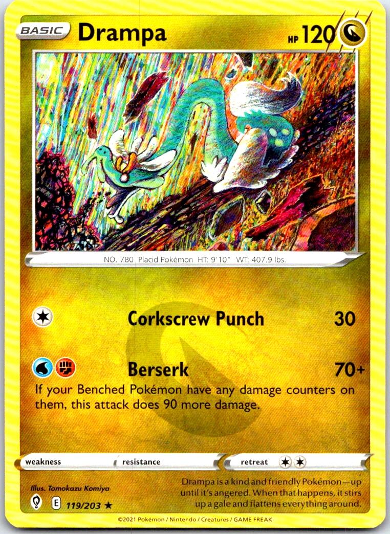 Drampa - 119/203 - - EVOLVING SKIES - Pokemon - Rare | AB35-48
