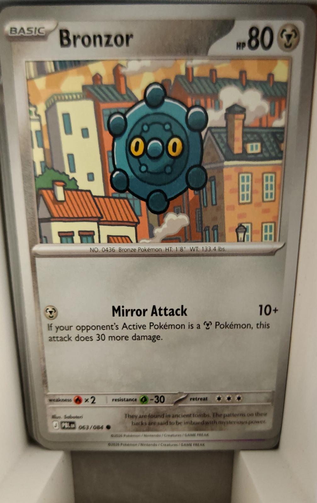 Bronzor - 063/084 - - PITCH BLACK - Pokemon - Common | AA38-32