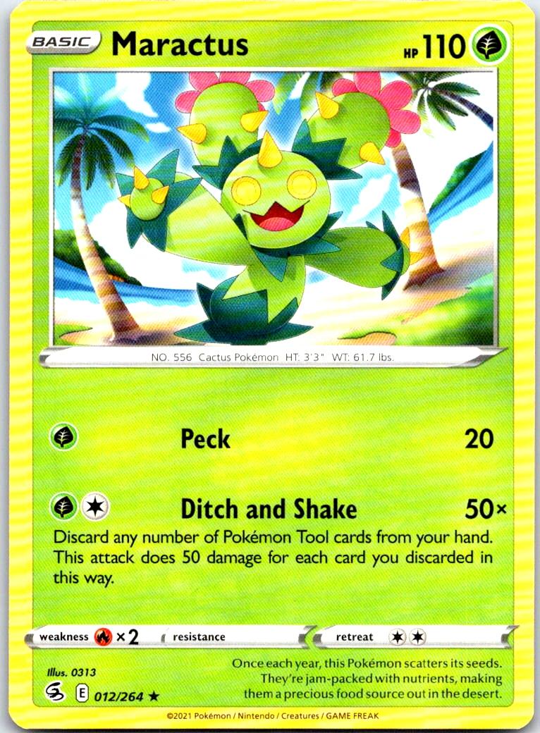 Maractus - 012/264 - - FUSION STRIKE - Pokemon - Rare | AB34-9