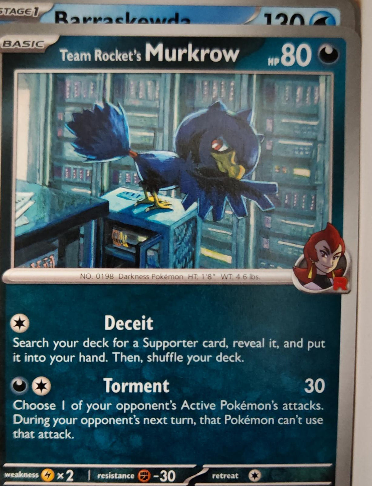 Team Rocket's Murkrow - 127/182 - - DESTINED RIVALS - Pokemon - | AA12-39